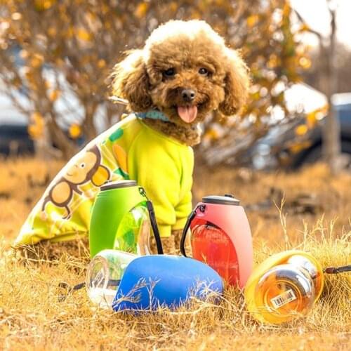 Pet Dog Drinking Water Bottle Outdoor Portable Accompanying Cup Drinking Water Bottle Pet Products Drinking Cup