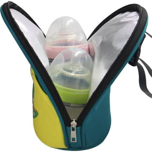 Baby Insulated Stroller Bottle Hanging Bag Portable Mini Cooler Tote Travel Outdoor Lightweight Organizer Cover Cases
