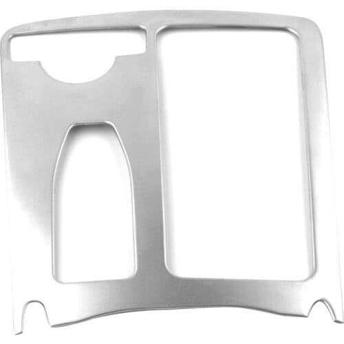 Car Styling Interior Stainless Steel Sticker Water Cup Holder Panel Decoration Trim for Mercedes Benz C Cl W204 2009-2014 Lhd