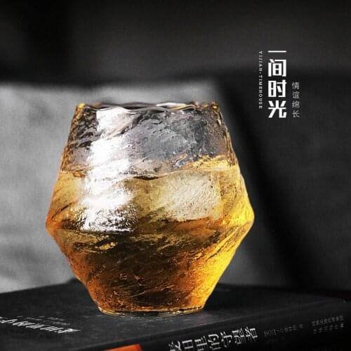 Japanese Handmade Hammered Whiskey Glass Heat-Resistant Juice Cup Liquor XO Whisky Crystal Wine Glass Cognac Brandy Snifter