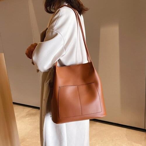 Women Handbag Shoulder Tote Korean Style Messenger Bags Casual Bucket Bag