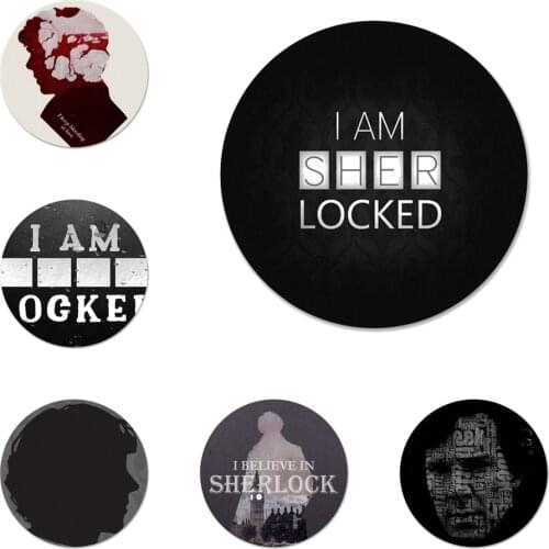Sherlock Badge Brooch Pin Accessories For Clothes Backpack Decoration gift 58mm