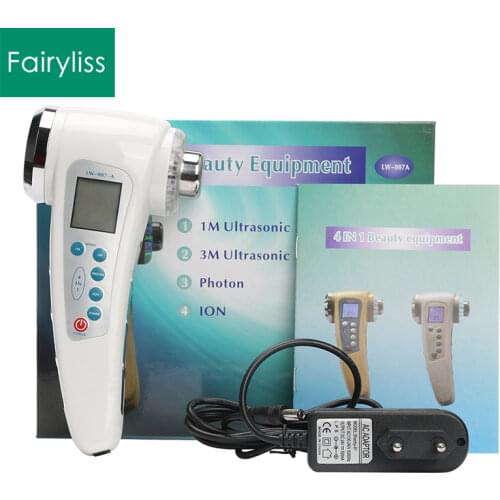 1Mhz&3Mhz 7 Color Led Photon Ultrasonic Ion Facial Body Slimming Massager Ultrasound Galvanic Face Clean Skin Lift Care