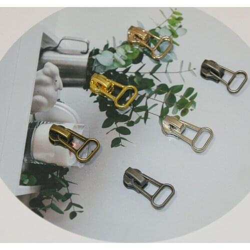 10pcs Zipper Sliders for 3# Metal Zippers Luggage Down Jacket Pocket Zips Head Bag Zip Repair Kits DIY Accessories