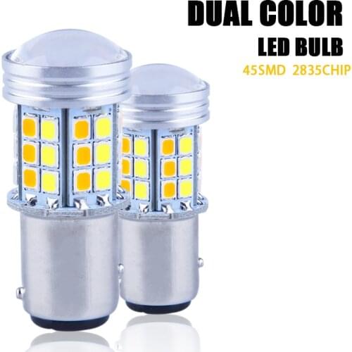 1157 12V LED Light 360 Degrre Light 2835 Chips 45 SMD 1157 BAY15D P21 7W Turn Signal Light T20 7443 W21 5W T25 3157 P27 5W
