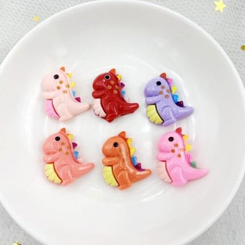 20pcs Cute Resin Cartoon Animal Flatback Cabochons DIY Hair Clip Decoration,about 18*20mm -HR15