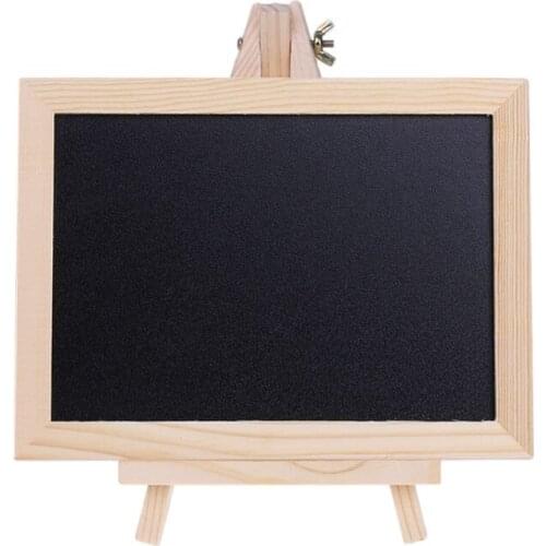 2021 New Wood Tabletop Chalkboard Double Sided Blackboard Message Board Children Kids Toy
