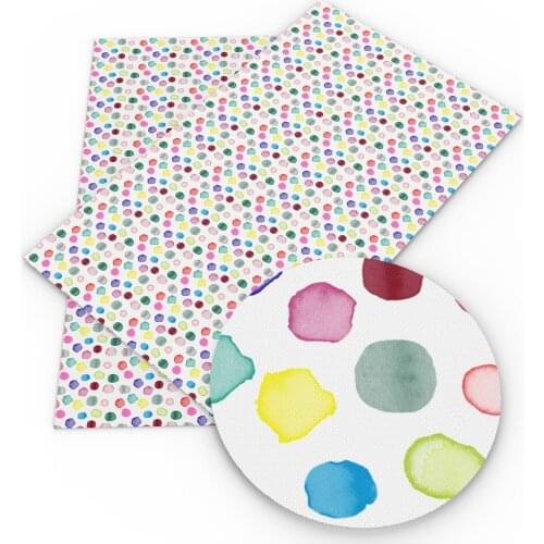 David accessories 20*33cm Flowers Faux Synthetic Leather Fabric, DIY Sewing Hair Bow Bag Crafts Material,1Yc12005