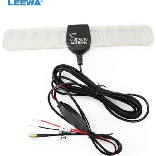 LEEWA Car MCX Active TV Antenna with built-in amplifier for digital TV #CA957