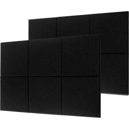 Hot AD-12 Pcs Acoustic Panels,Sound Proof Padding,Soundproofing Foam,Acoustic Treatment for Homes&Offices,30X30X0.9CM