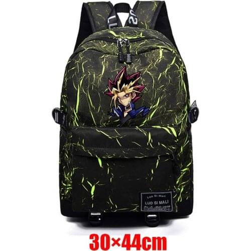 Anime Yu-Gi-Oh! Unisex Backpack Fabric Packsack Teenager Schoolbag Mochila Student High Quality Casual Travel Laptop Bag