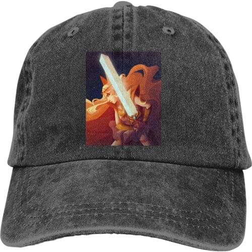 Adjustable Solid Color Baseball Cap SHE RA Washed Cotton Famous Anime She-Ra Princess of Power Manga Sports Woman Hat