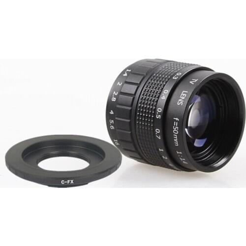 Fujian 50mm F1.4 CCTV Movie Lens+C-FX Mount to Micro EPL5 EPM3 EPL7 OM-D