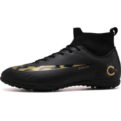 ZHENZU Soccer Shoes Men Kids Boys Football Boots Training chuteira futebol Eur size 35-44 botas de futbol