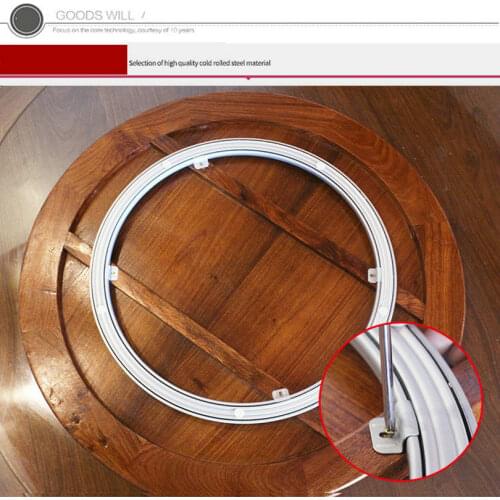 HQ WW01 NEW HEAVY DUTY Cold Rolled Steel Lazy Susan Turntable Dining Table Swivel Plate for WOOD TABLE with Horse Iron Acces