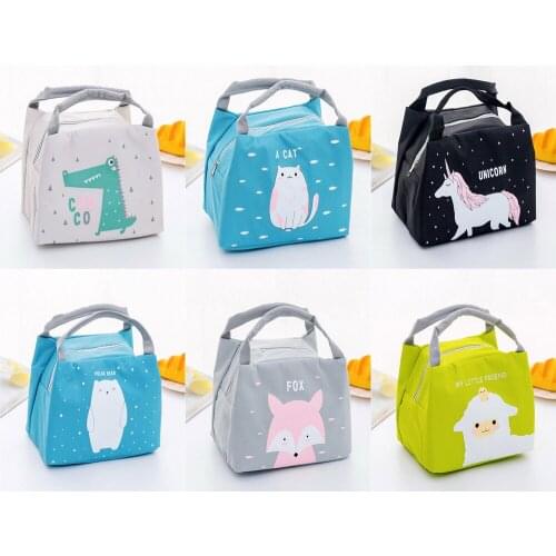 Women Men Kids Insulated Lunch Bag Portable Insulated Picnic Camping Tote Waterproof Oxford Box Bag Thermal Food Bags