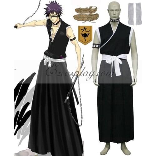 Bleach 9th Division Lieutenant Hisagi Shuuhei Cosplay Costume E001