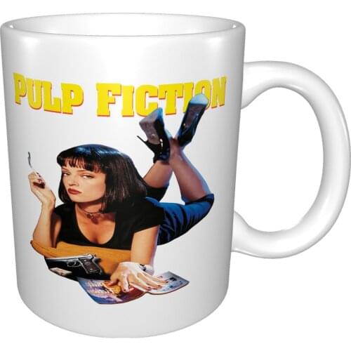 Pulp Fiction Mia Brand New Licensed Ly Swea Mug Coffee Cup Coffee Mug Skull Bottle Betis