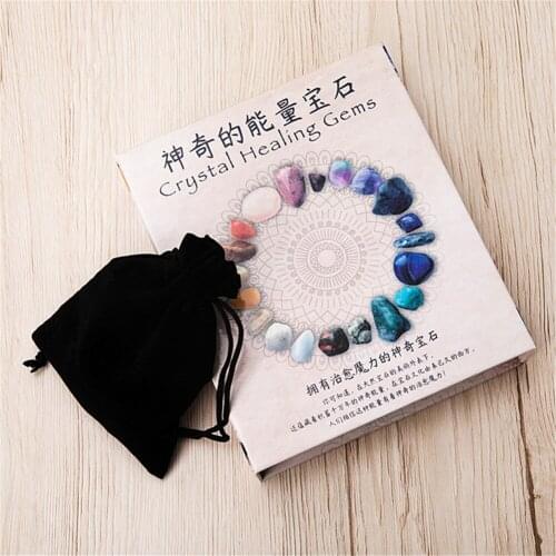 Wholesale 3boxes/Lot New Natural 12pcs Gift Box Containing Magic Energy Stone Natural Crystal Mineral Specimen Mixed Handicraft