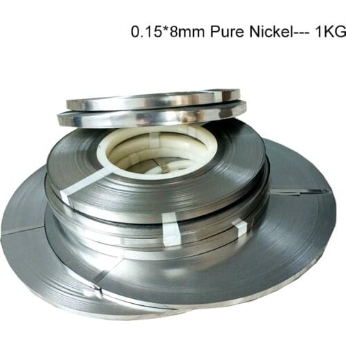 1.0kg 0.15*8mm pure nickel strip 99.96% pure nickel belt for spot welding battery connector pure nickel plate pure Nickel strip