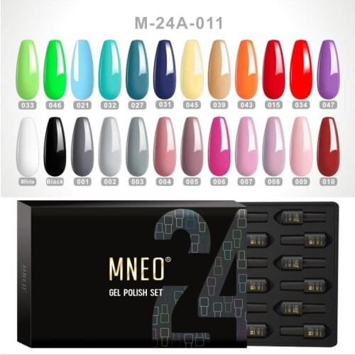 Semi Permanent Varnish Hybrid Gel Nail Polish Set All for Nails Art Manicure 24 PCs Color Enamel Uv Led Esmaltes Lacquer Kit