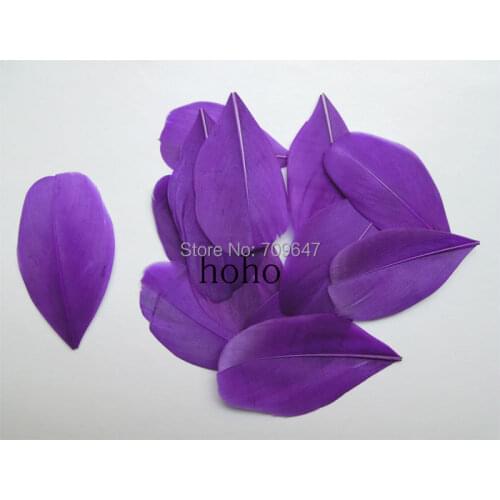 Purple Feather!200Pcs/lot!3-6cm Purple Loose Trimmed Goose Feathers,Purple Goose Feathers,DIY Feathers, Millinery Feathers