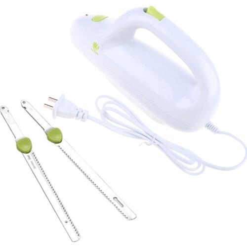 EU/CN Plug Handheld Electric Serrated Bread Knife Stainless Steel Carving Knife for Home Kitchen Cutting Cold Meat Ham