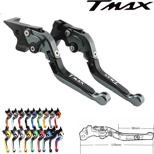 For Yamaha Tmax 530 TMAX 530 2012-2017 2013 2014 2015 2016 CNC folding and expandable brake clutch lever