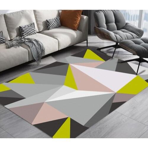 Modern gray solid geometric triangular floor wallpaper for bathroom waterproof