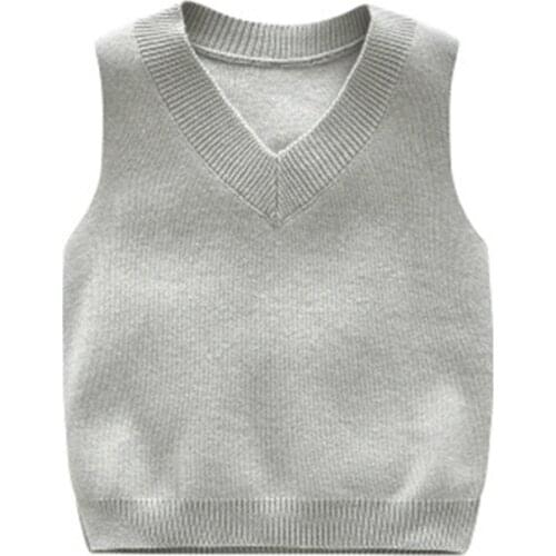 Newborn Baby Sweater Cartoon Puppy Knitted Baby Vest For Boys&girls School Uniform Style Sweater Childrens clothing AA3680