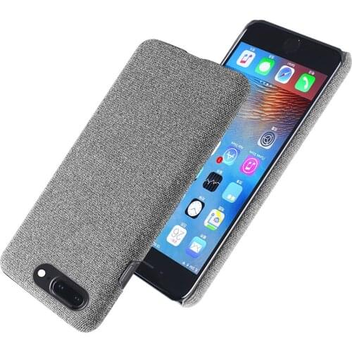 Slim Cloth Texture Fitted Cover For iPhone 8 Plus 7 7G 8 G 7plus 8plus 7+ Fabric Ultrathin Antiskid Capa For iPhone 7 8 iPhone7