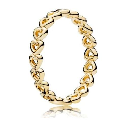 925 Sterling Silver Shine Linked Love pandora Ring For Women Engagament Wedding Anniversary Party Gift pandora Jewelry