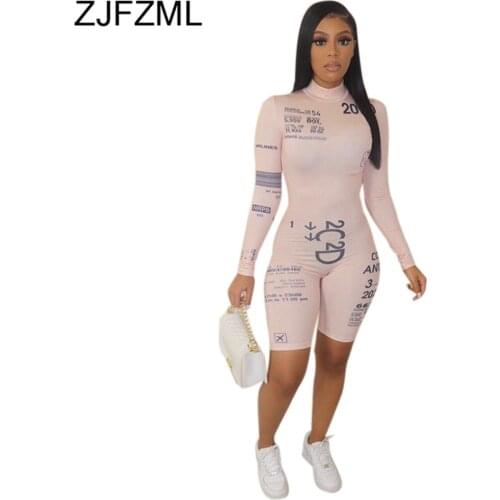 ZJFZML ZZ Women's Jumpsuits With Print