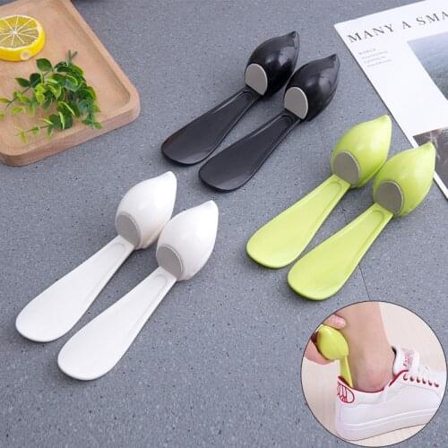 1PC/2PCS Lazy Unisex Wear Shoe Horn Helper Shoehorn Shoe Easy on and off Shoe Sturdy Slip Aid Tool