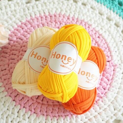 100g Cotton Cloth Line DIY Crochet Yarn For DIY Hand Knitting Needle Work Soft Hat Mat Carpet Line Knited Yarn Line Solid Color