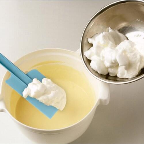 Durable 2Pcs 10/12inch Non-Stick Butter Cream Mixer Spatula Scraper Cake Baking Tool Non-stick Spatula Pastry Tools