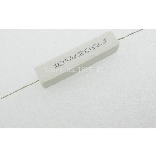 10PCS/LOT Ceramic Cement Resistor 10W 20 ohm 20R Resistance 5% Error Cement resistance