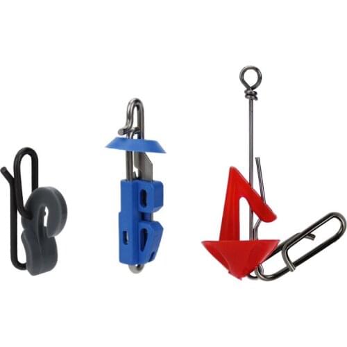 5pcs Decoupler simple plastic umbrella shaped metal quick decoupling tool fishing accessories