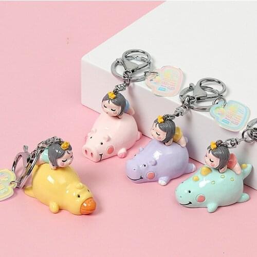 Newly launched boutique creative animal doll key chain mounting buckle popular cash car hot sale Decoration Gift Festival gift