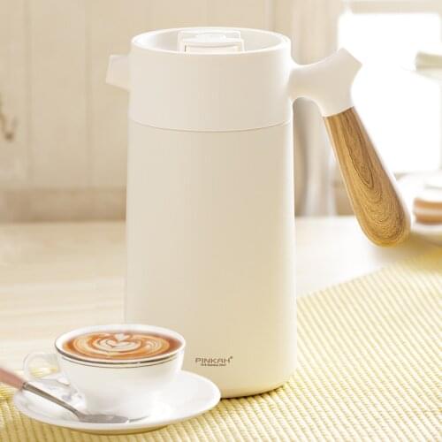 French press pot hand coffee maker thermos stainless steel large capacity press portable household small teapot