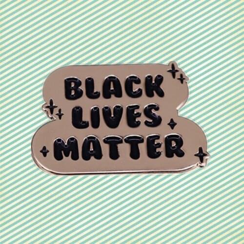 Black power I can't Breathe human rights anti-racism enamel pin Show off your political side with this brooch