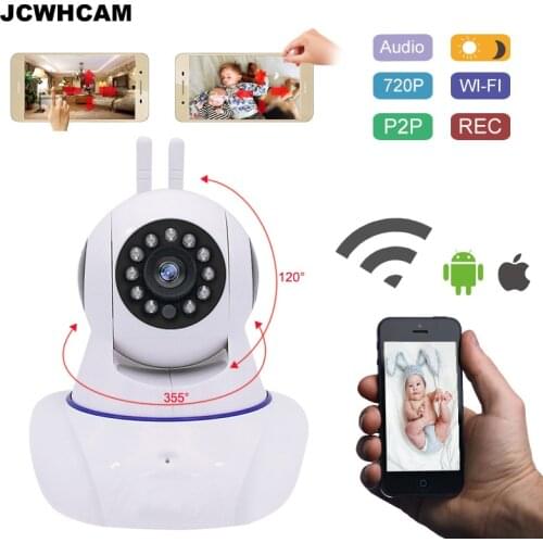 JCWHCAM Home Security IP Camera Wireless Smart WiFi Camera WI-FI Audio Record Surveillance Baby Monitor HD Mini CCTV Camera