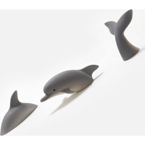 New Resin 3D Animal Dolphin Fridge Magnets Refrigerator Message Stickers Adult Man Girl Boy Kids Children Toy Birthday Gifts