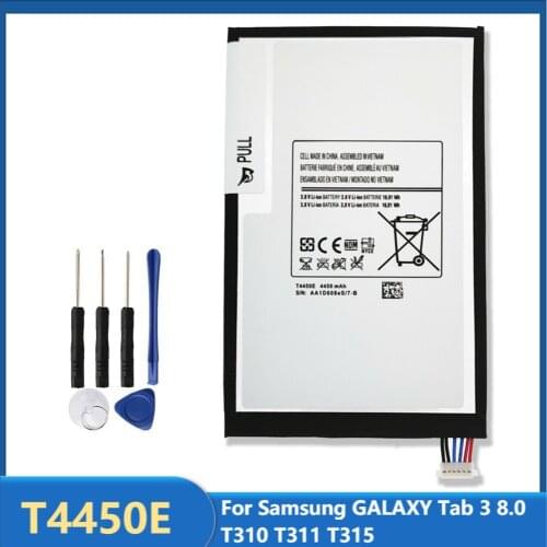 Original Replacement Tablet Battery T4450E For Samsung GALAXY Tab 3 8.0 T310 T311 T315 T4450C Rechargeable Batteries 4450mAh