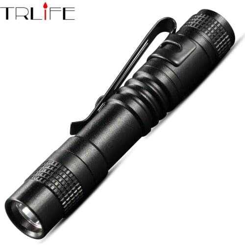 Portable Penlight Mini LED Flashlight Torch Pocket Light Waterproof Lantern Use AAA Battery Power Led