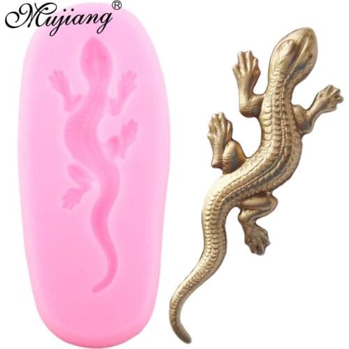 3D Lizard Silicone Mold Gecko Salamander Fondant Molds Cake Decorating Tools Polymer Clay Resin Candy Chocolate Gumpaste Moulds