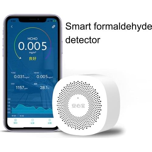 Air Quality Tester CO2 Detector Dioxide Meter Smart USB 5V High Sensitive Formaldehyde Temperature Monitor