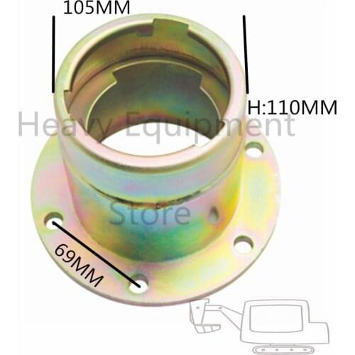 Heavy Equipment Big Fuel Tank Cap Seat Neck For Komatsu Excavator Digger 105MM H:110MM