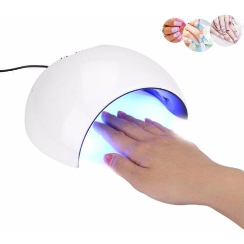 UV LED Nail Lamp Dryer 24W Gel Polish Curing Ultra-portable Lamp For Nail Polish Art Low Heat Painless 60/90/120s Led Lamp