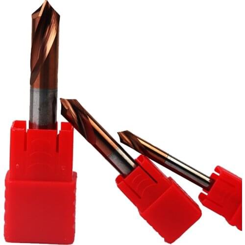 1PC HRC55 3mm 4mm 5mm 6mm 8mm 10mm 90 Degree Spot Drill Bit for Machining Hole Drill Chamfering Tools Tungsten Carbide Steel